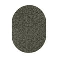 thumbnail image 1 of Furnishmyplace Modern Indoor/Outdoor Commercial Rug - Black, Elemental Area Rugs 7' x 9' Oval, 1 of 5