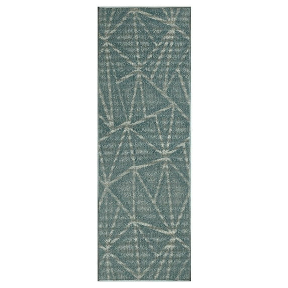 Furnish My Place Modern Indoor/Outdoor Commercial Solid Color Rug - Blue, 3' x 26', Runner, Pet and Kids Friendly Rug. Made in USA, Area Rugs Great for Kids, Pets, Event, Wedding