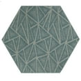 thumbnail image 1 of Furnish My Place Modern Indoor/Outdoor Commercial Solid Color Rug - Blue, 4' Hexagon, Pet and Kids Friendly Rug. Made in USA, Area Rugs Great for Kids, Pets, Event, Wedding, 1 of 5