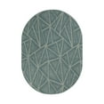 thumbnail image 1 of Furnish My Place Modern Indoor/Outdoor Commercial Solid Color Rug - Blue, 8' x 10' Oval, Pet and Kids Friendly Rug. Made in USA, Area Rugs Great for Kids, Pets, Event, Wedding, 1 of 5