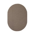 thumbnail image 1 of Furnishmyplace Modern Indoor/Outdoor Commercial Solid Brown Color, Area Rugs 6' x 8' Oval, 1 of 11