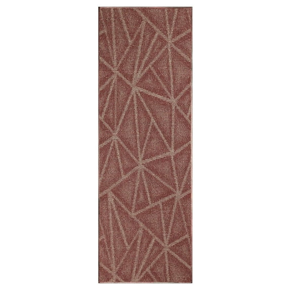 Furnish My Place Modern Indoor/Outdoor Commercial Solid Color Rug - Burgundy, 4' x 16', Runner, Pet and Kids Friendly Rug. Made in USA, Area Rugs Great for Kids, Pets, Event, Wedding