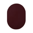 thumbnail image 1 of Furnish My Place Modern Indoor/Outdoor Commercial Solid Color Rug - Burgundy, 5' x 7' Oval, Pet and Kids Friendly Rug. Made in USA, Oval, Area Rugs Great for Kids, Pets, Event, Wedding, 1 of 12