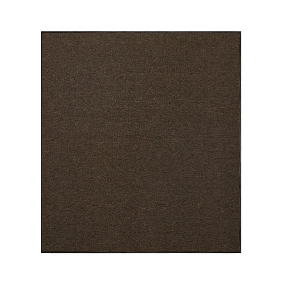 Furnish My Place Modern Indoor/Outdoor Commercial Solid Color Rug - Chocolate, 5' x 5', Pet and Kids Friendly Rug. Made in USA, Square, Area Rugs Great for Kids, Pets, Event, Wedding
