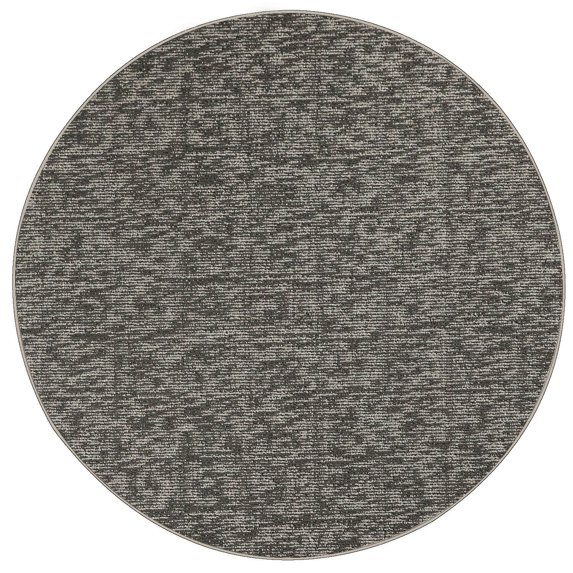 Furnish My Place Modern Indoor/Outdoor Commercial Solid Color Rug - Dark Gray, 2' Round, Pet and Kids Friendly Rug. Made in USA, Area Rugs Great for Kids, Pets, Event, Wedding