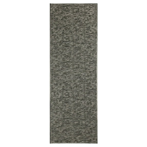 Furnish My Place Modern Indoor/Outdoor Commercial Solid Color Rug - Dark Gray, 3' x 14', Runner, Pet and Kids Friendly Rug. Made in USA, Area Rugs Great for Kids, Pets, Event, Wedding