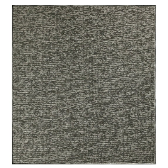 Furnish My Place Modern Indoor/Outdoor Commercial Solid Color Rug - Dark Gray, 5' x 5', Square, Pet and Kids Friendly Rug. Made in USA, Area Rugs Great for Kids, Pets, Event, Wedding