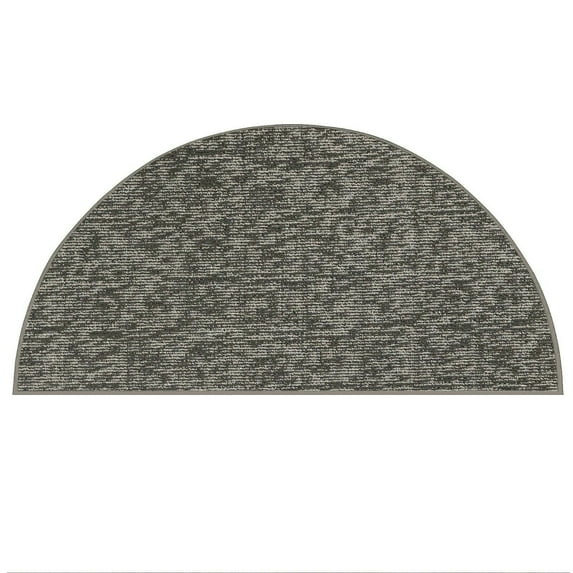 Furnish My Place Modern Indoor/Outdoor Commercial Solid Color Rug - Dark Gray, 72" x 144" Half Round, Pet and Kids Friendly Rug. Made in USA, Area Rugs Great for Kids, Pets, Event, Wedding