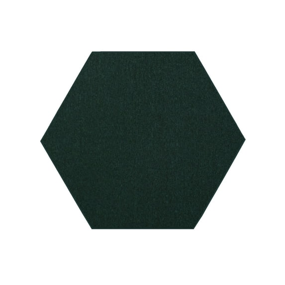 Furnishmyplace Modern Indoor/Outdoor Commercial Solid Dark Green Color, Area Rugs 4' Hexagon