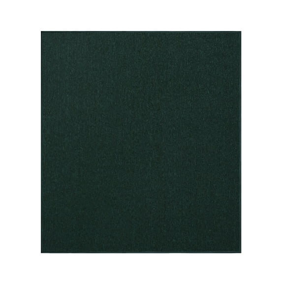 Furnishmyplace Modern Indoor/Outdoor Commercial Solid Dark Green Color, Area Rugs 9' x 9'