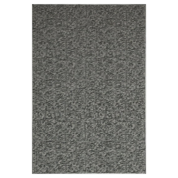 Furnish My Place Modern Indoor/Outdoor Commercial Solid Color Rug - Gray, 10' x 13', Pet and Kids Friendly Rug. Made in USA, Area Rugs Great for Kids, Pets, Event, Wedding