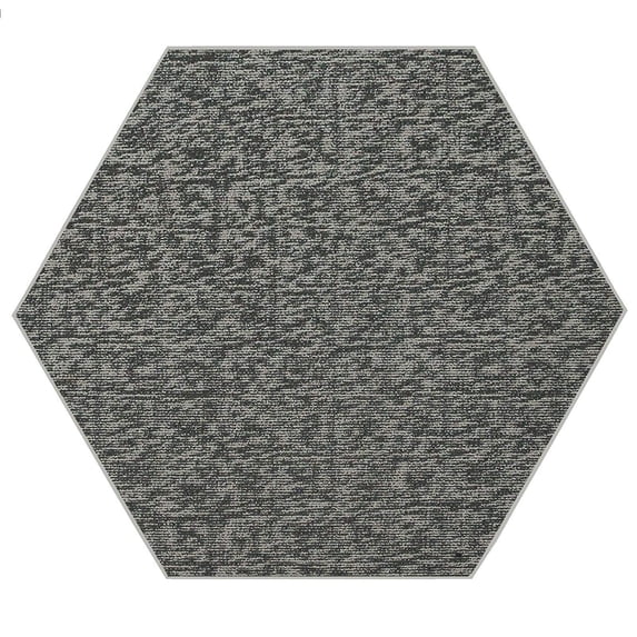 Furnish My Place Modern Indoor/Outdoor Commercial Solid Color Rug - Gray, 11' Hexagon, Pet and Kids Friendly Rug. Made in USA, Area Rugs Great for Kids, Pets, Event, Wedding