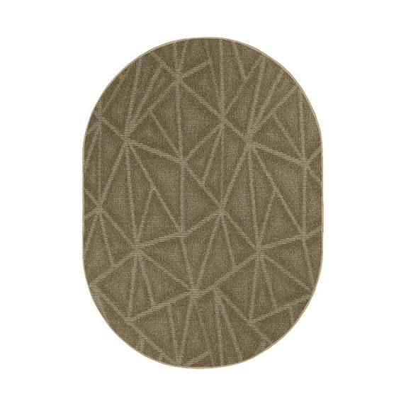 Furnish My Place Modern Indoor/Outdoor Commercial Solid Color Rug - Gray, 12' x 15' Oval, Pet and Kids Friendly Rug. Made in USA, Area Rugs Great for Kids, Pets, Event, Wedding