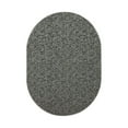 thumbnail image 1 of Furnish My Place Modern Indoor/Outdoor Commercial Solid Color Rug - Gray, 4' x 6' Oval, Pet and Kids Friendly Rug. Made in USA, Area Rugs Great for Kids, Pets, Event, Wedding, 1 of 5