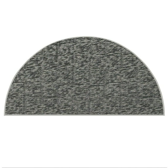 Furnish My Place Modern Indoor/Outdoor Commercial Solid Color Rug - Gray, 48" x 96" Half Round, Pet and Kids Friendly Rug. Made in USA, Area Rugs Great for Kids, Pets, Event, Wedding