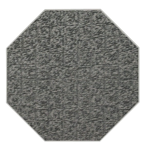 Furnish My Place Modern Indoor/Outdoor Commercial Solid Color Rug - Gray, 9' Octagon, Pet and Kids Friendly Rug. Made in USA, Area Rugs Great for Kids, Pets, Event, Wedding