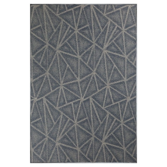 Furnish My Place Modern Indoor/Outdoor Commercial Solid Color Rug - Navy, 11' x 14', Pet and Kids Friendly Rug. Made in USA, Area Rugs Great for Kids, Pets, Event, Wedding