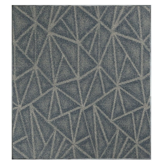 Furnish My Place Modern Indoor/Outdoor Commercial Solid Color Rug - Navy, 12' x 12', Square, Pet and Kids Friendly Rug. Made in USA, Area Rugs Great for Kids, Pets, Event, Wedding