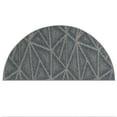 thumbnail image 1 of Furnish My Place Modern Indoor/Outdoor Commercial Solid Color Rug - Navy, 24" x 48" Half Round, Pet and Kids Friendly Rug. Made in USA, Area Rugs Great for Kids, Pets, Event, Wedding, 1 of 5