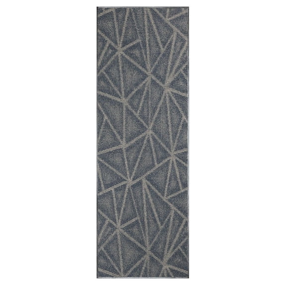 Furnish My Place Modern Indoor/Outdoor Commercial Solid Color Rug - Navy, 3' x 26', Runner, Pet and Kids Friendly Rug. Made in USA, Area Rugs Great for Kids, Pets, Event, Wedding