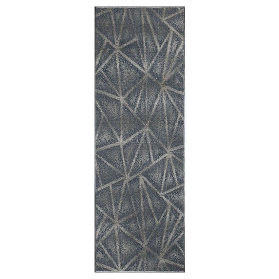 Furnish My Place Modern Indoor/Outdoor Commercial Solid Color Rug - Navy, 5' x 18', Runner, Pet and Kids Friendly Rug. Made in USA, Area Rugs Great for Kids, Pets, Event, Wedding