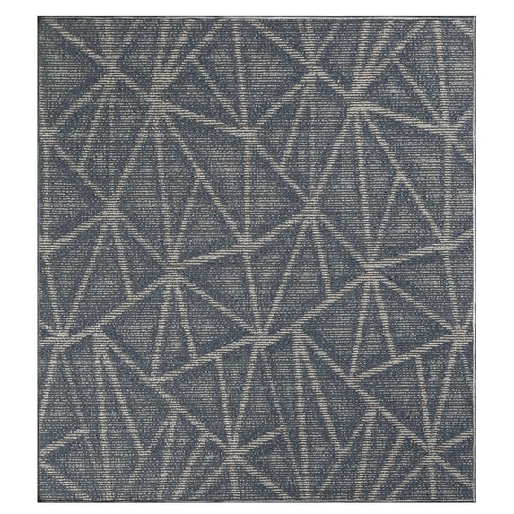Furnish My Place Modern Indoor/Outdoor Commercial Solid Color Rug - Navy, 6' x 6', Square, Pet and Kids Friendly Rug. Made in USA, Area Rugs Great for Kids, Pets, Event, Wedding