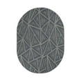 thumbnail image 1 of Furnish My Place Modern Indoor/Outdoor Commercial Solid Color Rug - Navy, 6' x 9' Oval, Pet and Kids Friendly Rug. Made in USA, Area Rugs Great for Kids, Pets, Event, Wedding, 1 of 5