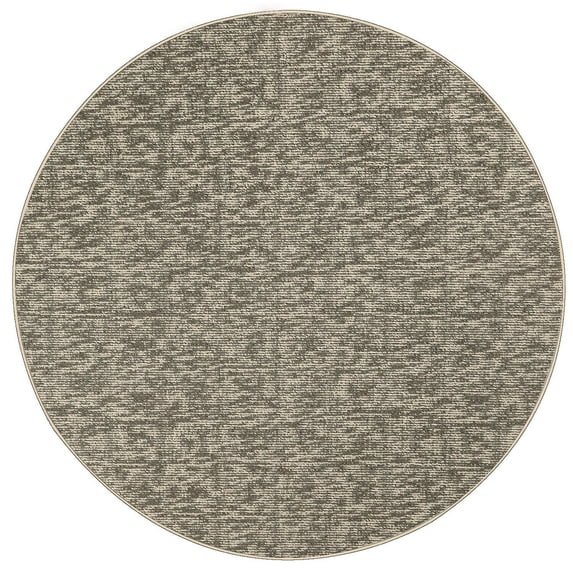 Furnishmyplace Modern Indoor/Outdoor Commercial Rug - Neutral, Elemental Area Rugs 9' Round