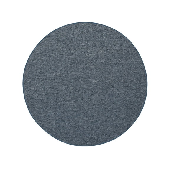 Furnish My Place Modern Indoor/Outdoor Commercial Solid Color Rug - Petrol Blue, 10' Round, Pet and Kids Friendly Rug. Made in USA, Round, Area Rugs Great for Kids, Pets, Event, Wedding