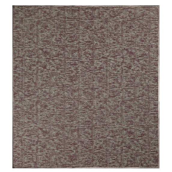 Furnishmyplace Modern Indoor/Outdoor Commercial Rug - Purple, Elemental Area Rugs 3' x 3'