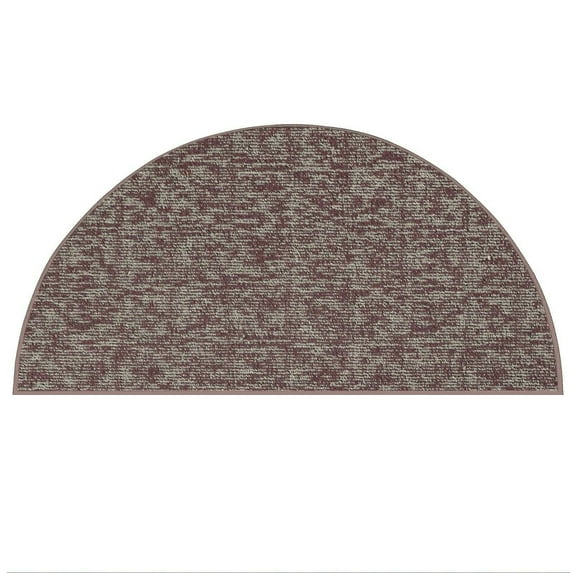 Furnishmyplace Modern Indoor/Outdoor Commercial Rug - Purple, Elemental Area Rugs 48" x 96" Half Round