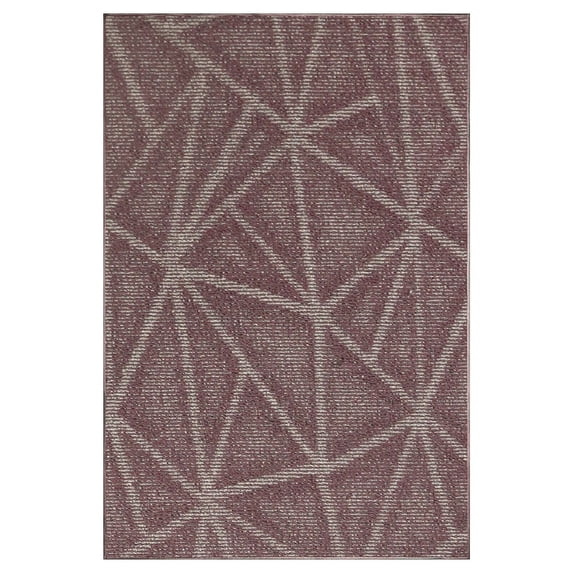 Furnish My Place Modern Indoor/Outdoor Commercial Solid Color Rug - Purple, 7' x 18', Pet and Kids Friendly Rug. Made in USA, Area Rugs Great for Kids, Pets, Event, Wedding