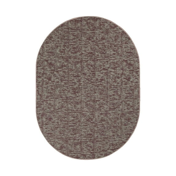 Furnishmyplace Modern Indoor/Outdoor Commercial Rug - Purple, Elemental Area Rugs 9' x 12' Oval