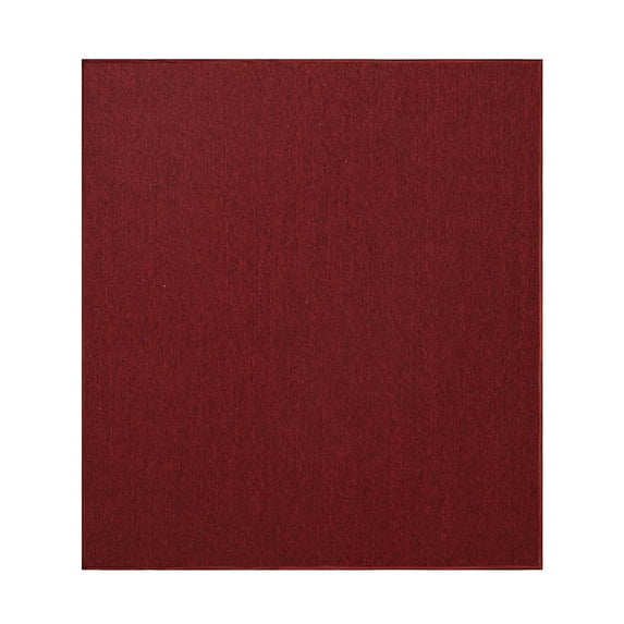 Furnish My Place Modern Indoor/Outdoor Commercial Solid Color Rug - Red, 3' x 3', Pet and Kids Friendly Rug. Made in USA, Square, Area Rugs Great for Kids, Pets, Event, Wedding