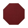 thumbnail image 1 of Furnish My Place Modern Indoor/Outdoor Commercial Solid Color Rug - Red, 5' Octagon, Pet and Kids Friendly Rug. Made in USA, Area Rugs Great for Kids, Pets, Event, Wedding, 1 of 11