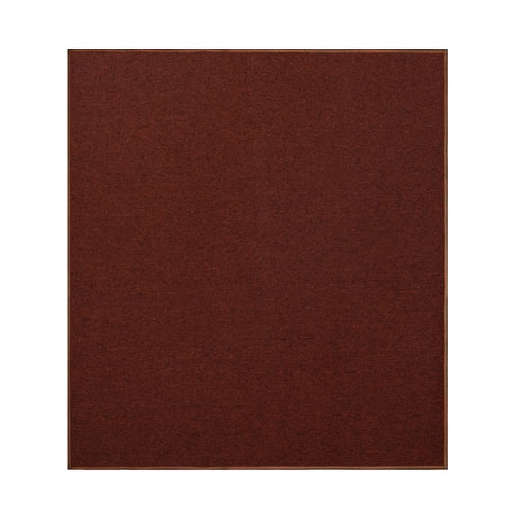 Furnish My Place Modern Indoor/Outdoor Commercial Solid Color Rug - Rust, 3' x 3', Pet and Kids Friendly Rug. Made in USA, Square, Area Rugs Great for Kids, Pets, Event, Wedding