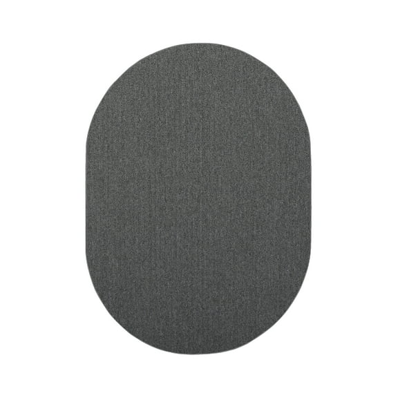 Furnish My Place Modern Indoor/Outdoor Gray 2' x 8' Oval Made in Usa
