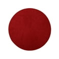 thumbnail image 1 of Furnishmyplace Modern Plush Solid Color Rug - Pet Friendly, Made in USA, Red Area Rugs 3' Round, 1 of 11