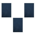 thumbnail image 1 of Furnish My Place Modern Plush Solid Navy Color Rug - Pets and Kids Friendly Rug, Indoor/Outdoor Mat, Area Rugs Great for Kids, Pets, Event, Living Room, Made in USA, 1.5' x 2.25' Rectangle - Set of 3, 1 of 10