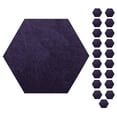 thumbnail image 1 of Furnishmyplace Furnish my Place Plush Solid Purple Color Rug Set of Area Rugs Set of 20 - 2' Hexagon, 1 of 5