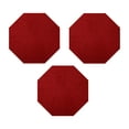 thumbnail image 1 of Furnishmyplace Furnish my Place Plush Solid Red Color Rug Set of Area Rugs Set of 3 - 3' Octagon, 1 of 11