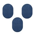 thumbnail image 1 of Furnishmyplace Furnish my Place Plush Solid Royal Blue Color Rug Set of Area Rugs Set of 3 - 2'x3' Oval, 1 of 12