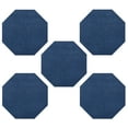 thumbnail image 1 of Furnishmyplace Furnish my Place Plush Solid Royal Blue Color Rug Set of Area Rugs Set of 5 - 2' Octagon, 1 of 12