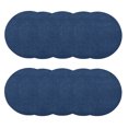 thumbnail image 1 of Furnishmyplace Furnish my Place Plush Solid Royal Blue Color Rug Set of Area Rugs Set of 10 - 3' Round, 1 of 12