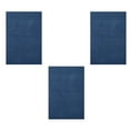 thumbnail image 1 of Furnishmyplace Furnish my Place Plush Solid Royal Blue Color Rug Set of Area Rugs Set of 3 - 2'x3', 1 of 12