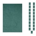 thumbnail image 1 of Furnish My Place Modern Plush Solid Teal Color Rug - Pets and Kids Friendly Rug, Indoor/Outdoor Mat, Area Rugs Great for Kids, Pets, Event, Living Room, Made in USA, 2' x 4' Rectangle - Set of 20, 1 of 12
