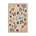 thumbnail image 1 of Momeni Rugs LMOJULMJ-2IVY5070 Lil' Mo Whimsy Collection, Kids Themed Hand Carved & Tufted Area Rug, 5' x 7', Multicolor, 1 of 2