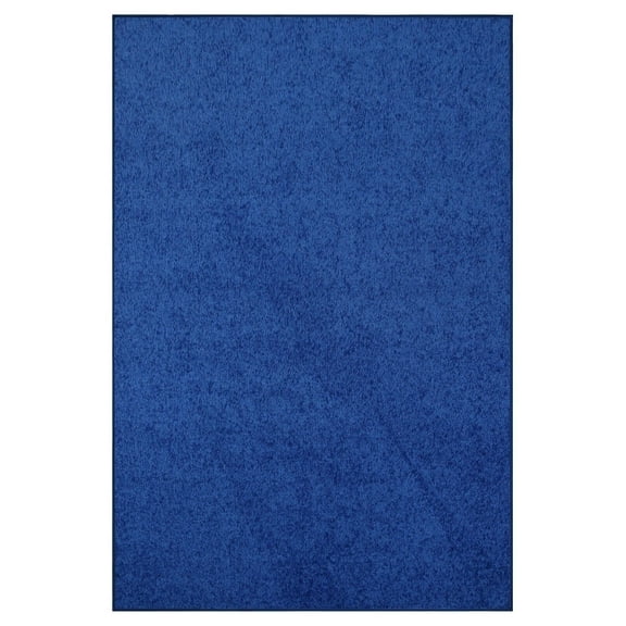 Furnish My Place Neon Blue 2' x 6' Solid Color Rug Made In Usa