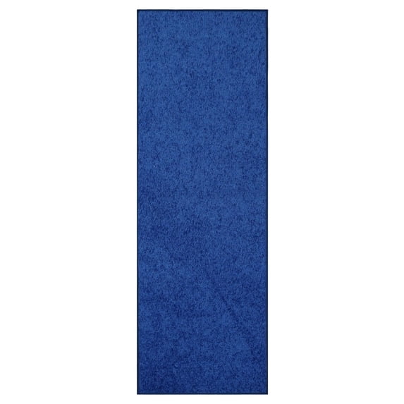 Furnish My Place Neon Blue 3' x 24' Solid Color Rug Runner, Made In Usa, Living Room, Indoor