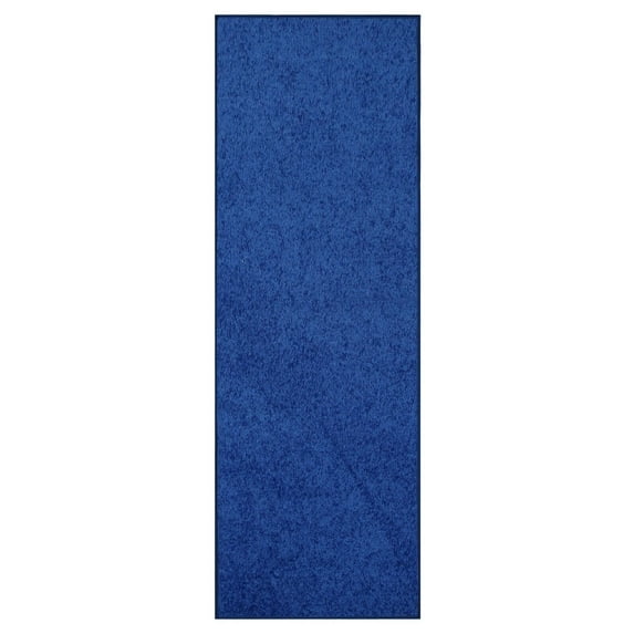 Furnish My Place Neon Blue 3' x 44' Solid Color Rug Runner, Made In Usa, Living Room, Indoor